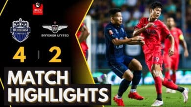 ผลฟุตบอล รีโว่ ไทยลีก บุรีรัมย์ แบงค็อก