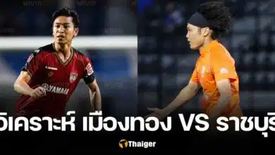 วิเคราะห์บอล เมืองทอง ราชบุรี ไทยลีก