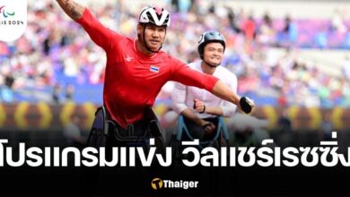 โปรแกรมแข่ง วีลแชร์เรซซิ่ง ทีมชาติไทย พาราลิมปิกเกมส์ 2024