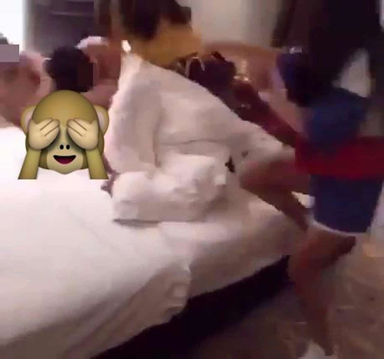 สาวจับผัวมีเมียน้อยได้คาเตียง