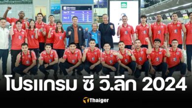 โปรแกรมแข่ง วอลเลย์บอลชายทีมชาติไทย ซี วี.ลีก 2024