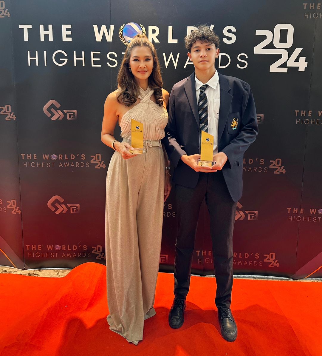 น้องสกาย ลูกชาย ลูกเกด รับรางวัล เยาวชนดีเด่นด้านการกีฬา ในงาน "Talent Kids & Teen Star Awards 2024