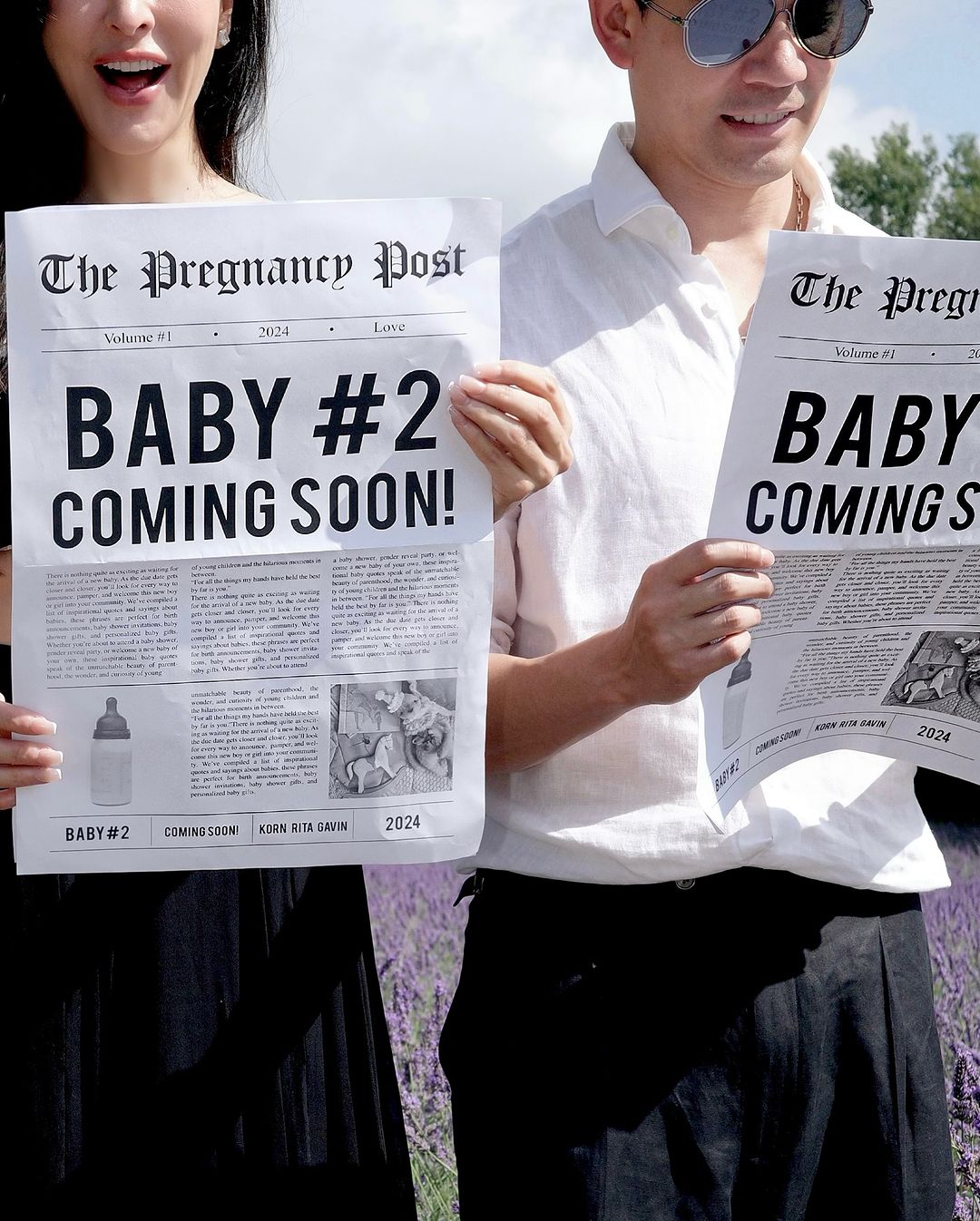 ศรีริต้า - กรณ์ ณรงค์เดช ประกาศมีทายาทคนที่ 2