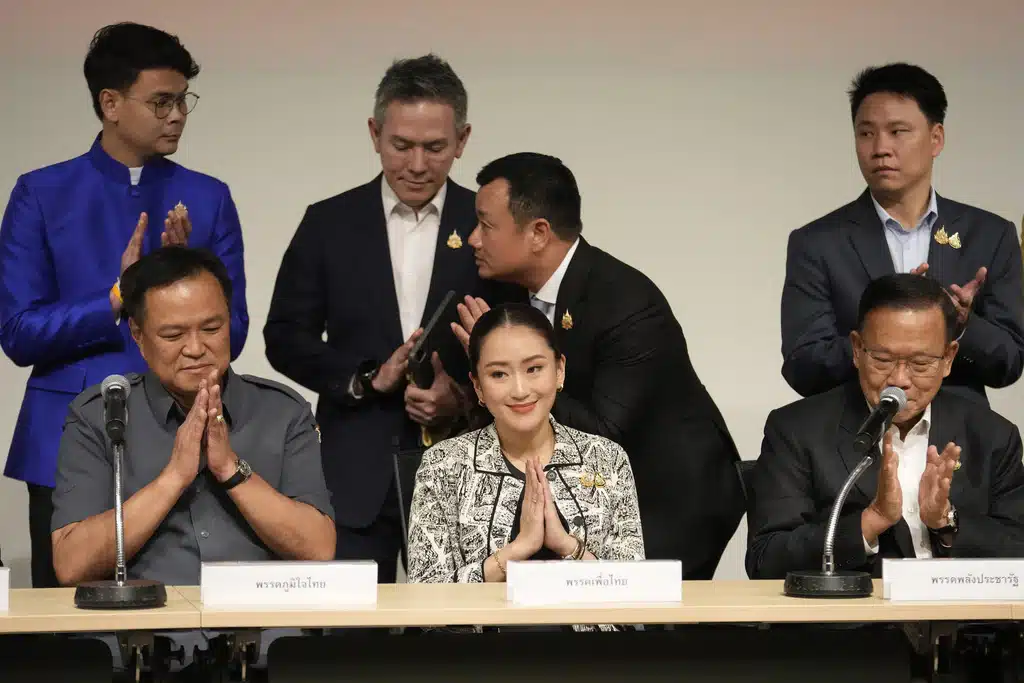 อนุทิน แพทองธา ร่วมแถลงข่าว