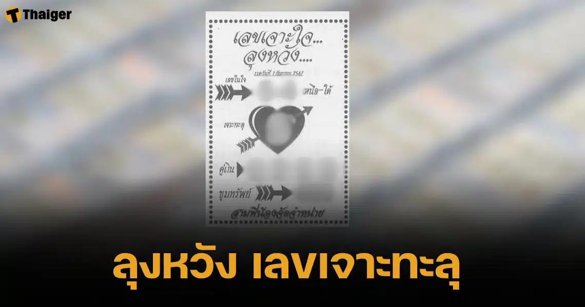 เลขเด็ด ลุงหวัง งวด 1 กันยายน 2567 เผยเลขในใจ 5 - 4 คู่เงินขุมทรัพย์