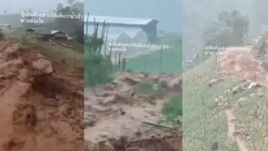 น้ำป่า อำเภอเวียงแก่น น้ำท่วมเชียงราย