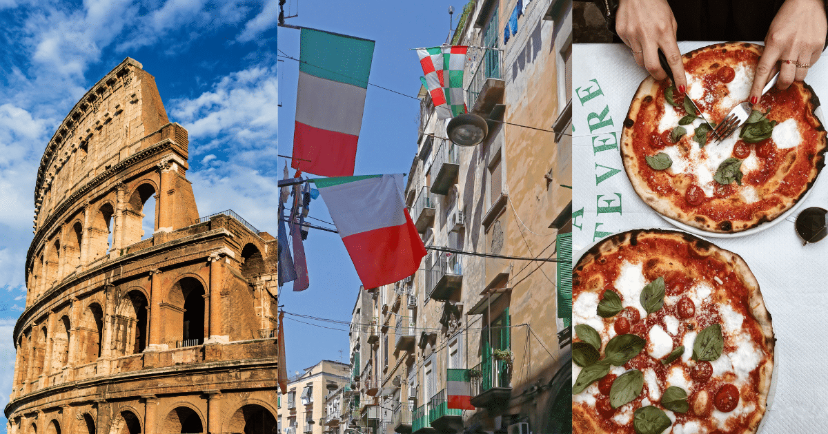 โรม เมืองเก่าที่เต็มไปด้วยประวัติศาสตร์ และนาโปลี แหล่งต้นกำเนิดอาหารอิตาเลี่ยนยอดฮิต พิซซ่า