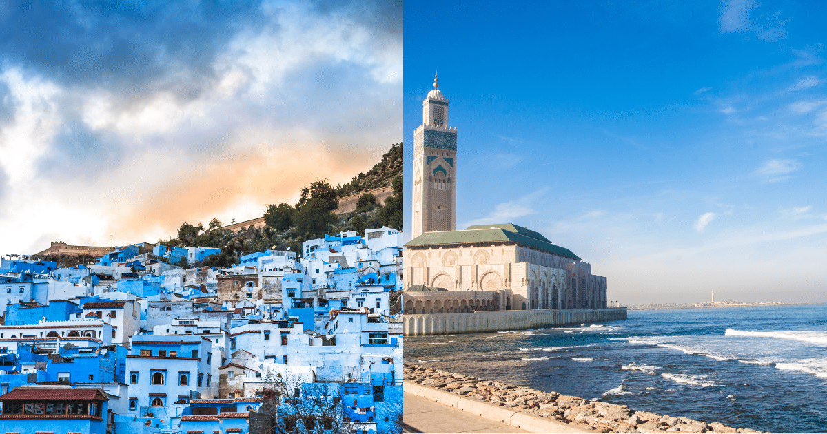 เชฟชาอูน เมืองสีฟ้าสบายตาที่สวยสดงดงาม และคาซาบลังกา เมืองตากอากาศริมทะเลชื่อดัง