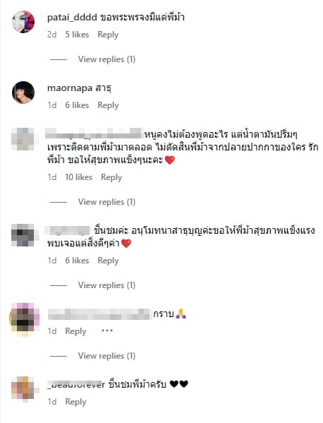 คอมเมนต์ชื่นชม ม้า อรนภา