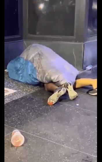 คนมีเซ็กซ์กันข้างถนน Hollywood walk of frame