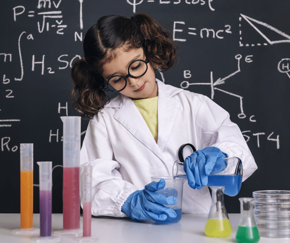 เด็กใส่ชึดนักวิทยาศาสตร์