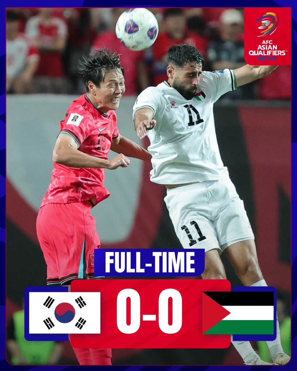 ผลบอล ฟุตบอลโลก 2026 เกาหลีใต้ ปาเลสไตน์