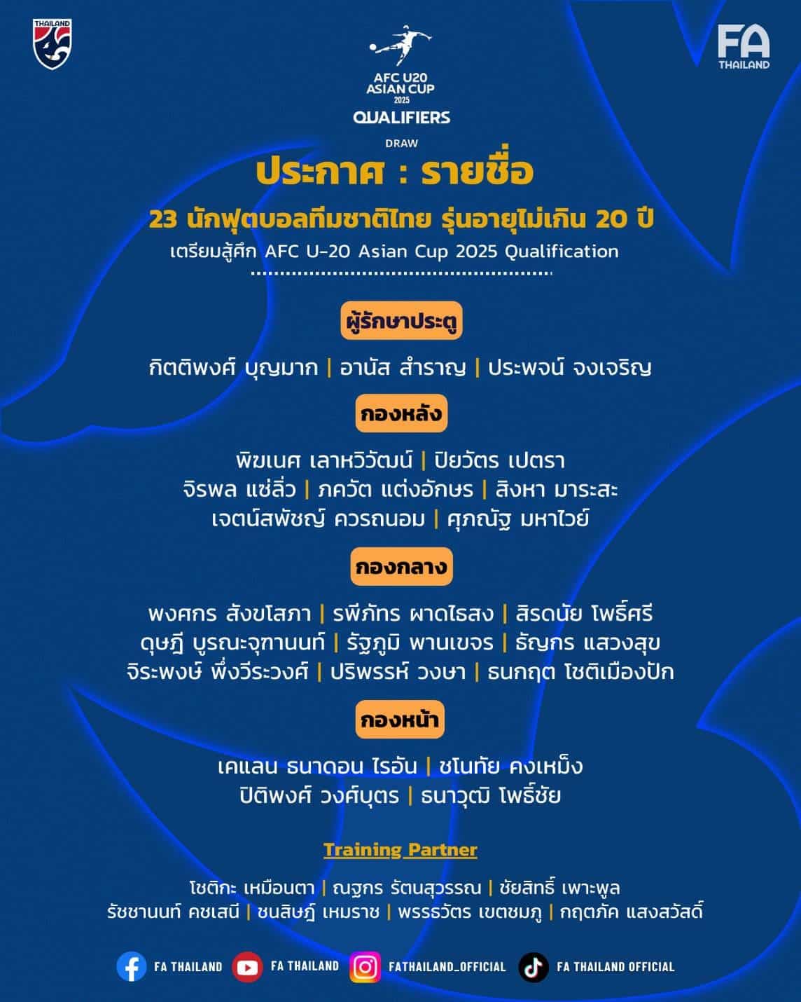 ฟุตบอลชายทีมชาติไทย รุ่นอายุไม่เกิน 20 ปี