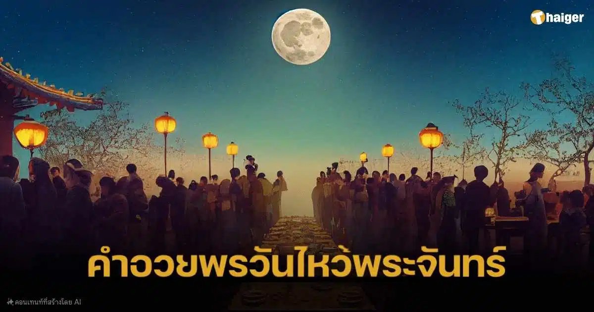 คำอวยพรวันไหว้พระจันทร์ 2567 ภาษาจีน