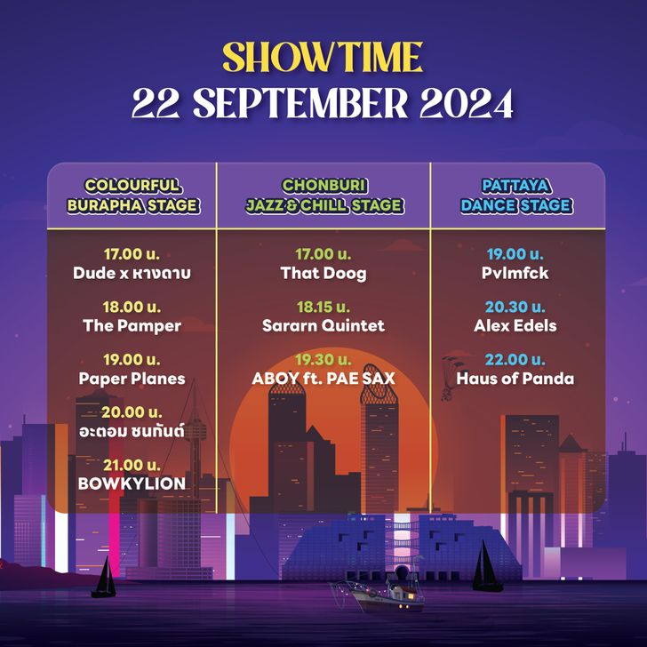 22096 Chonburi International Music Festival in the Rain at Pattaya รายละเอียดการเข้างาน 
