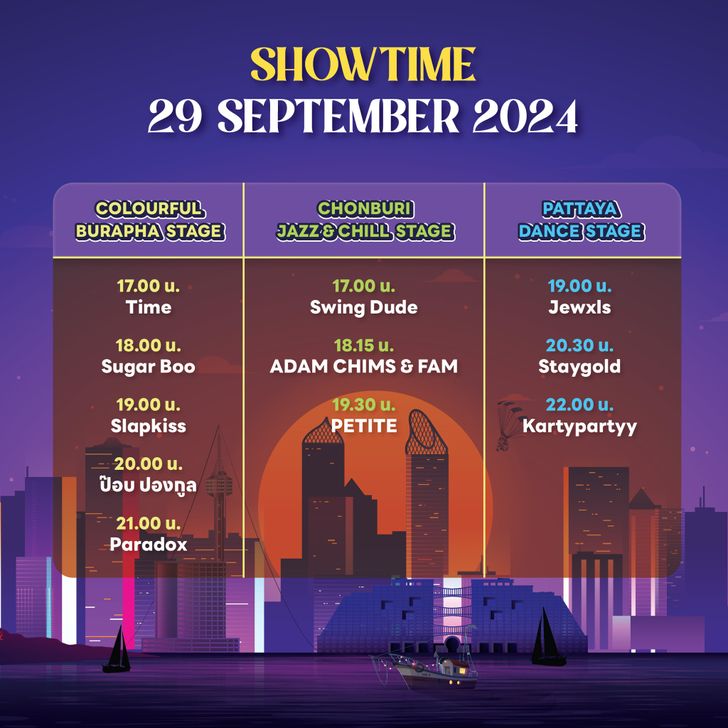 290967 Chonburi International Music Festival in the Rain at Pattaya รายละเอียดการเข้างาน 