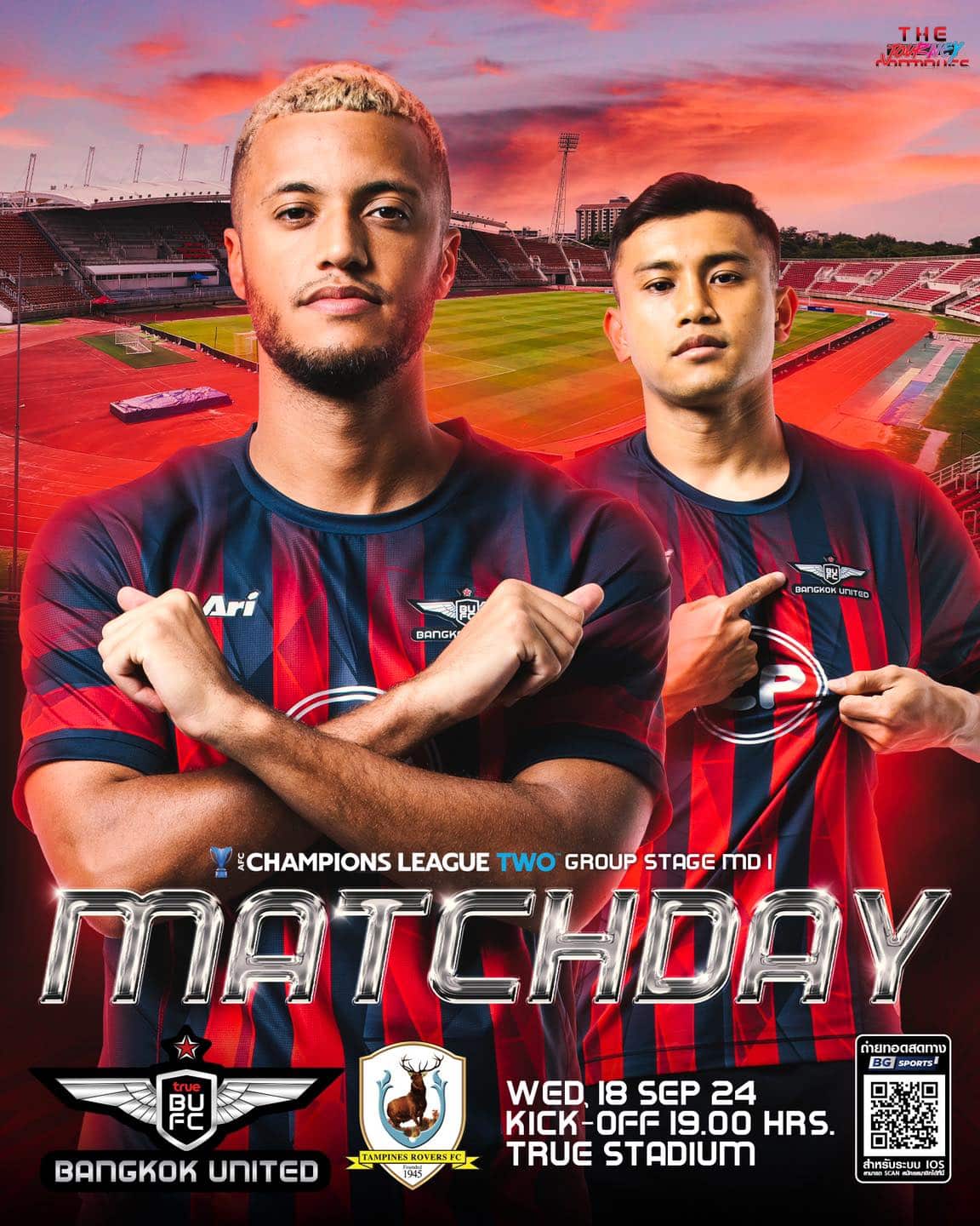 ดูบอลสด เอเอฟซี แชมเปียนส์ ลีก 2 ทรู แบงค็อก แทมปิเนส