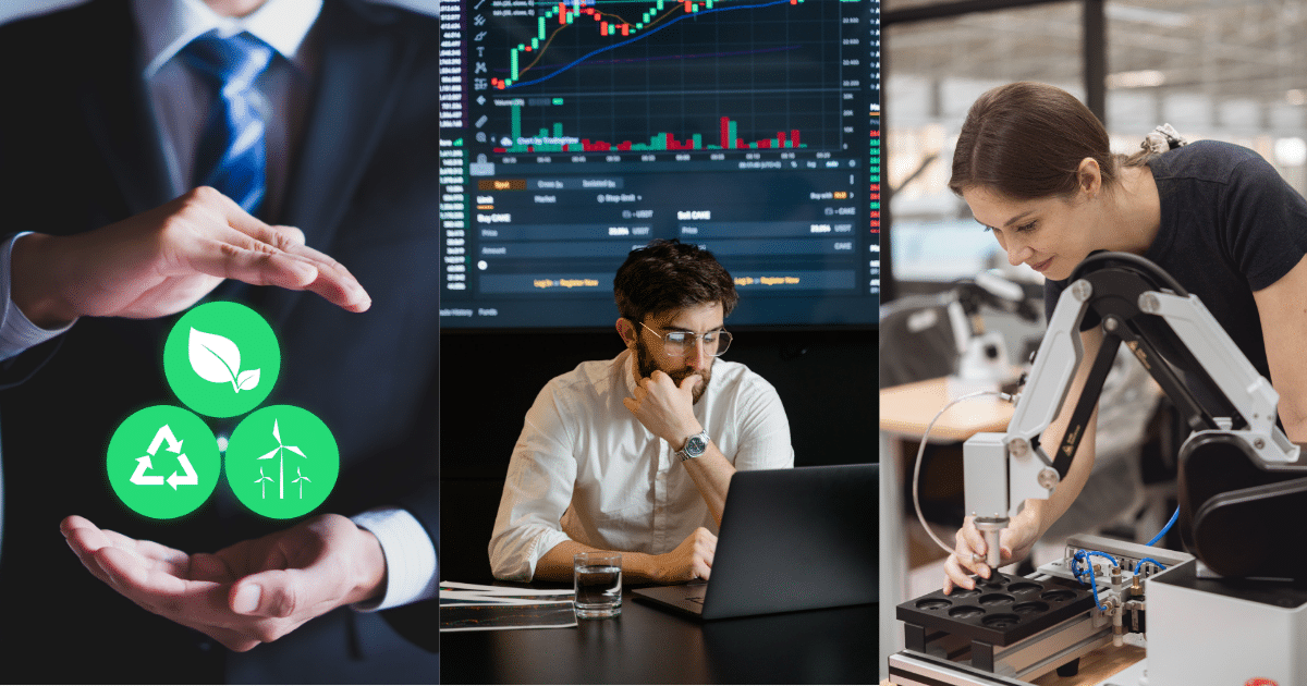 งานดาต้า ผู้เชี่ยวชาญเรื่องความยั่งยืนและวิศวะกรหุ่นยนตร์