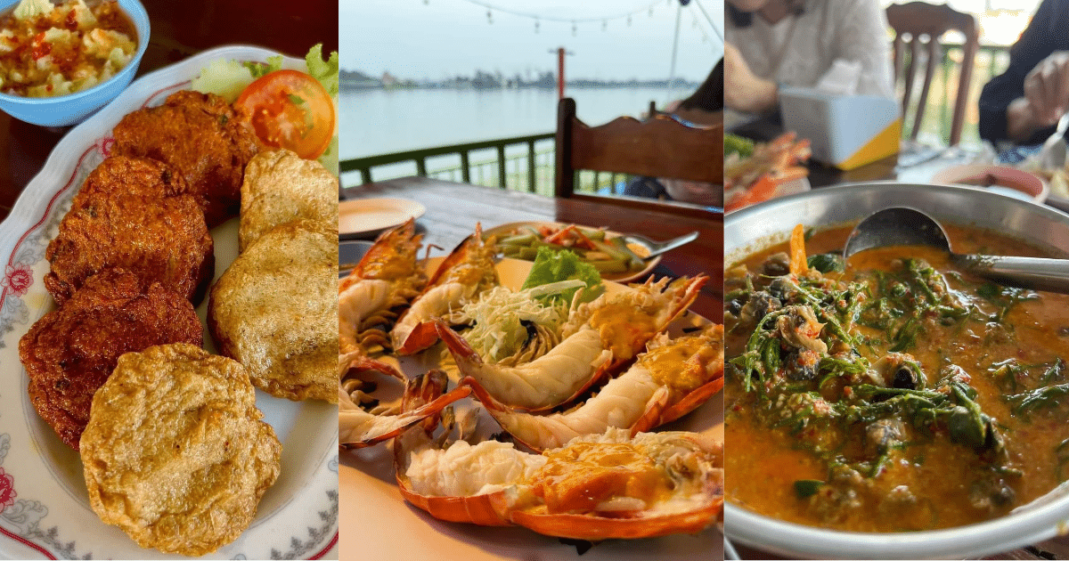 รวยกุ้งเผา ร้านที่เป็นเสมือนสวรรค์ของคนชอบรับประทานกุ้งเผา ตั้งอยู่ย่านบางไทร