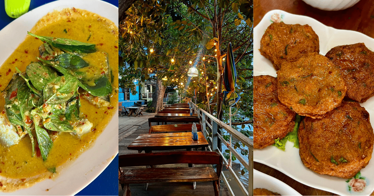 ร้าน “ชายน้ำ” เป็นร้านอาหารท้องถิ่นเก่าแก่เปิดมาไม่ต่ำกว่า 50 ปี เน้นอาหารไทยเป็นหลัก โดยเฉพาะกุ้งแม่น้ำ