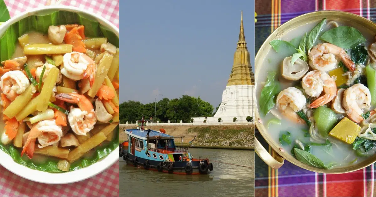 บ้านวัชราชัย ร้านอาหารบรรยากาศไทย ๆ ที่แบ่งโซนให้บริการทั้งในบ้านเรือนไทย และระเบียงริมน้ำ ในเรือเอี้ยมจุ๊น บรรยากาศร่มรื่นสบายๆ