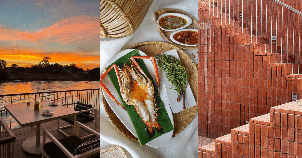 บ้านป้อมเพชร ตัวร้านเป็นทั้งคาเฟ่ ร้านอาหาร และที่พัก พร้อมบรรยากาศ วิวแม่น้ำ วิวเมืองเก่า มีมุมให้ได้ถ่ายรูปหลากหลาย