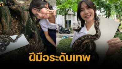 อนาคตไกล นิสิตจุฬาโชว์ฝีมือ "วาดรูปงู" เหมือนจริงมาก ทำชาวเน็ตแยกไม่ออก