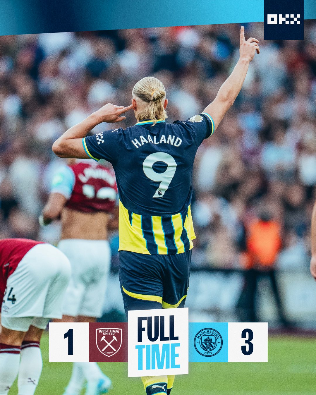 ผลบอลเมื่อคืนนี้ พรีเมียร์ลีก เวสต์แฮม แมนซิตี้