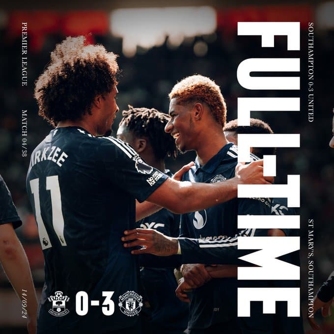 ผลบอลล่าสุด พรีเมียร์ลีก เซาแฮมป์ตัน แมนยู