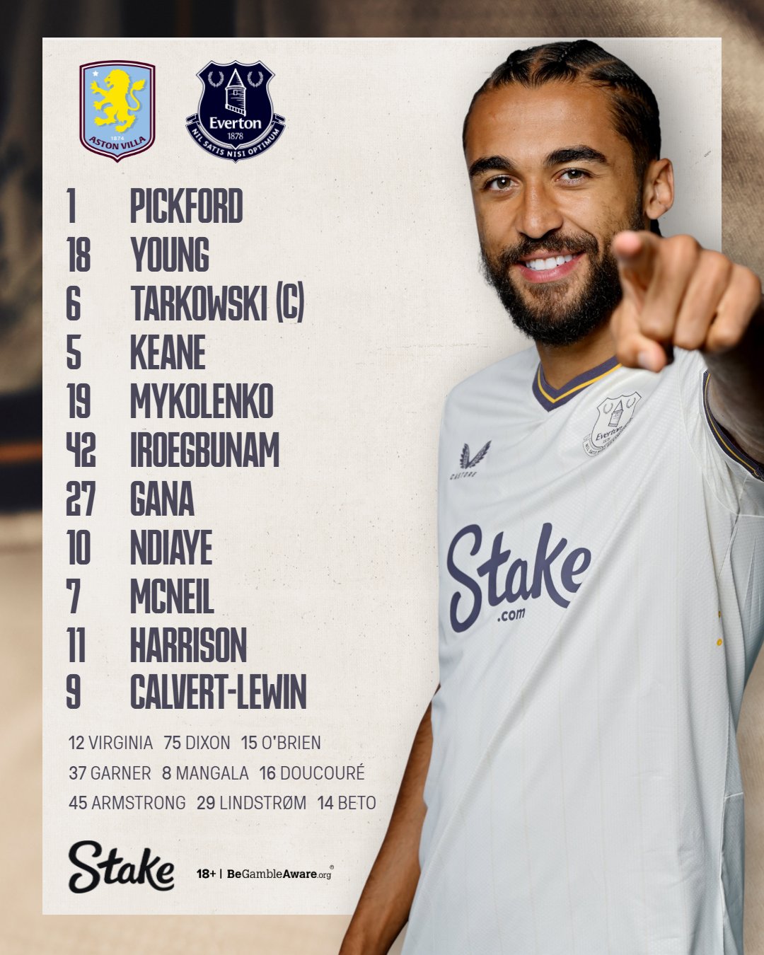 11 ตัวจริง วิลล่า เอฟเวอร์ตัน