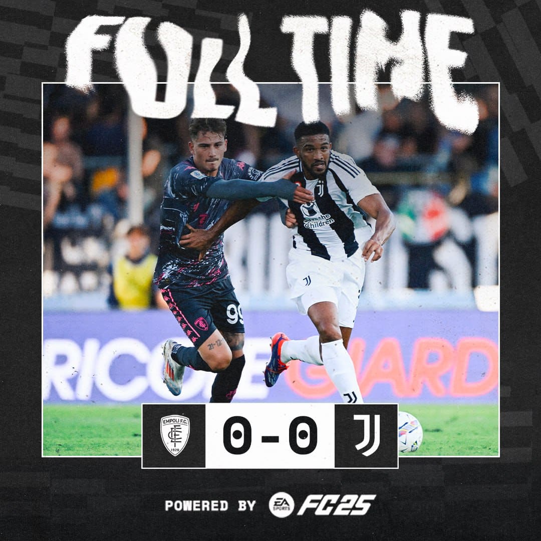 ผลบอลเมื่อคืนนี้ กัลโช่ เอ็มโปลี ยูเวนตุส