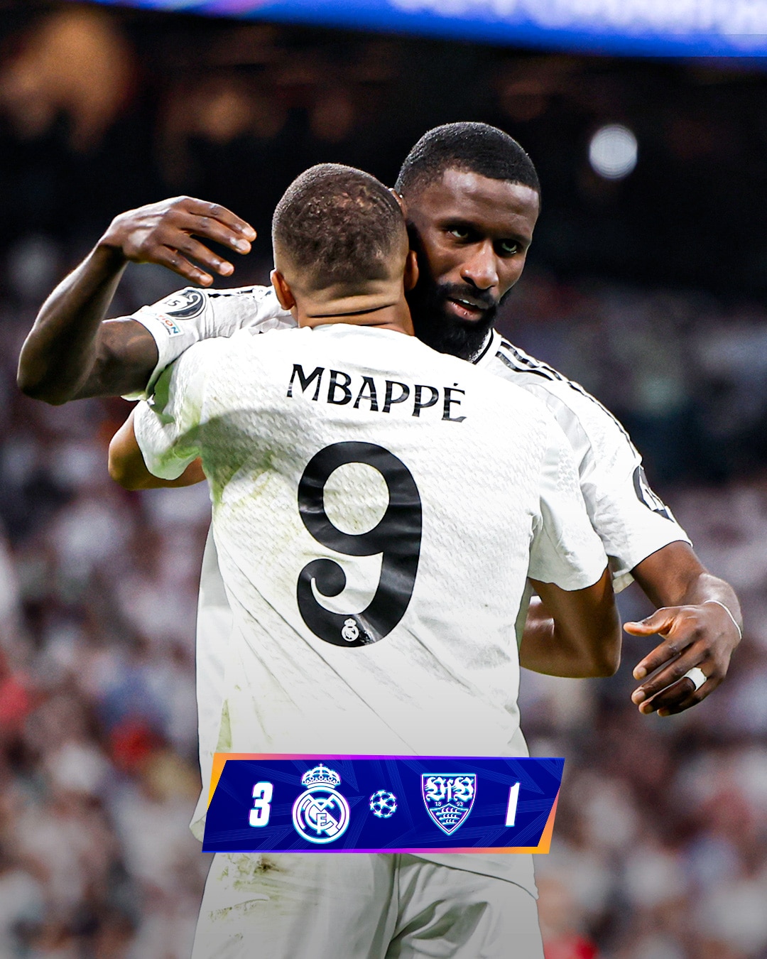 ผลบอลเมื่อคืนนี้ ยูฟ่า แชมเปี้ยนส์ลีก เรอัล มาดริด สตุ๊ตการ์ท