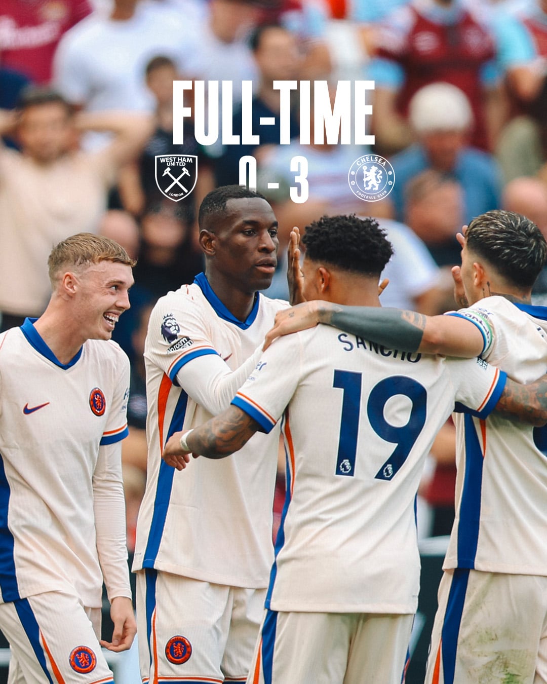 ผลบอลล่าสุด พรีเมียร์ลีก เวสต์แฮม เชลซี