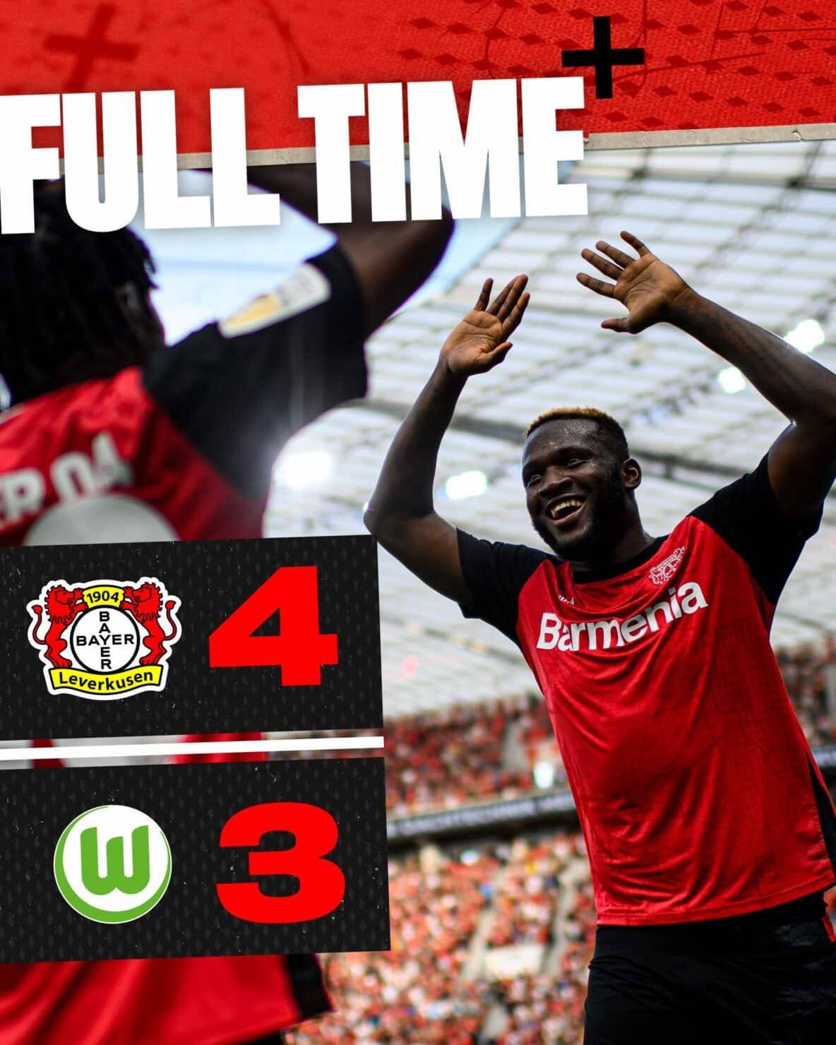 ผลบอลล่าสุด บุนเดสลีกา เลเวอร์คูเซ่น โวล์ฟสบวร์ก