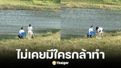 นักท่องเที่ยวตกปลาในอุทยานเขาใหญ่