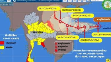 อัปเดตเส้นทางพายุดีเปรสชั่น