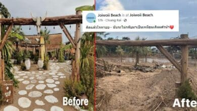 ร้านอาหารจอยวอยบีช น้ำท่วมเชียงรายวันนี้