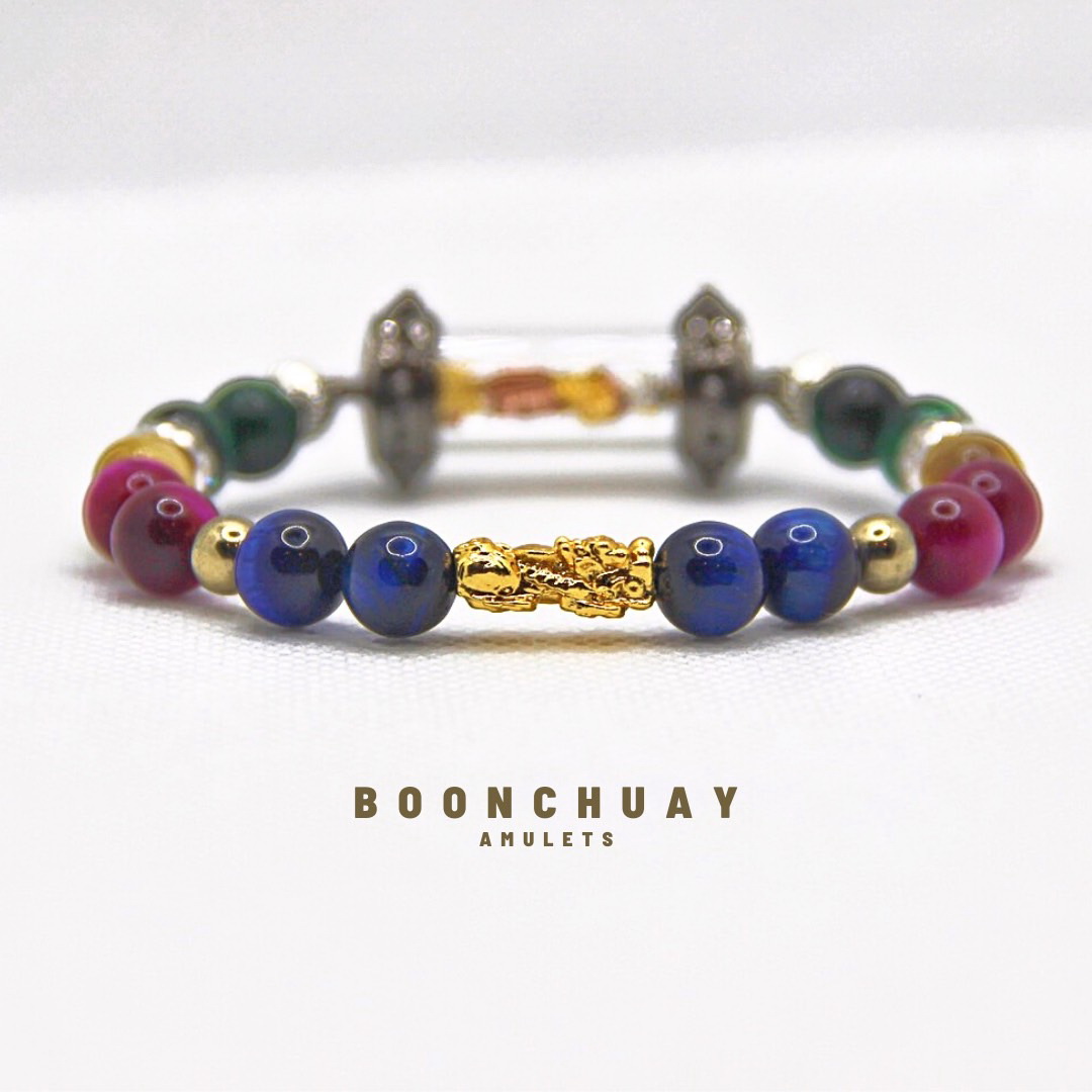 สร้อยข้อมือหินมงคล บุญช่วย จากบอม ธนกฤต