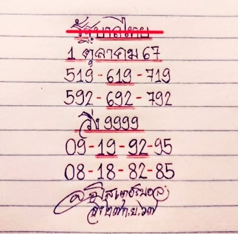 เลขเด็ด มิสเตอร์บอล งวด 1 10 67