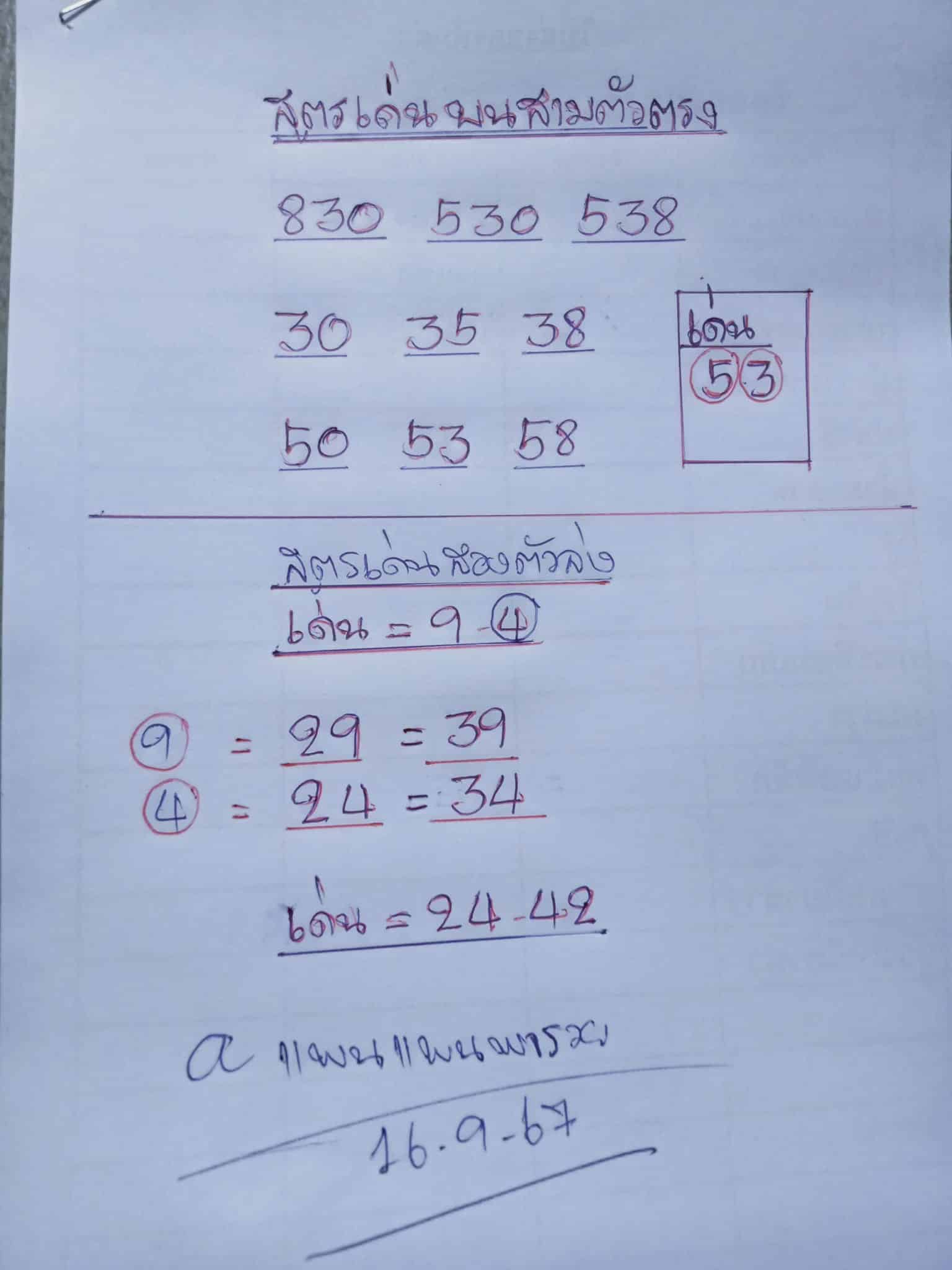เลขเด็ด แพนแพน พารวย งวดวันที่ 16 9 67
