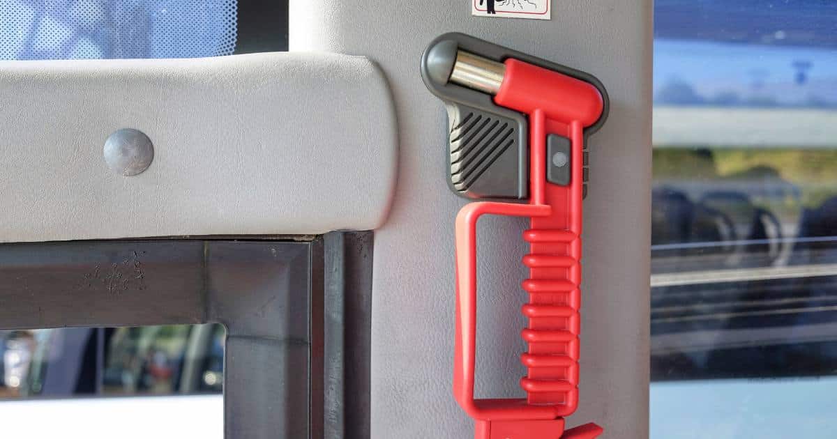 ค้อนทุบกระจก สำหรับรถบัส รถทัวร์