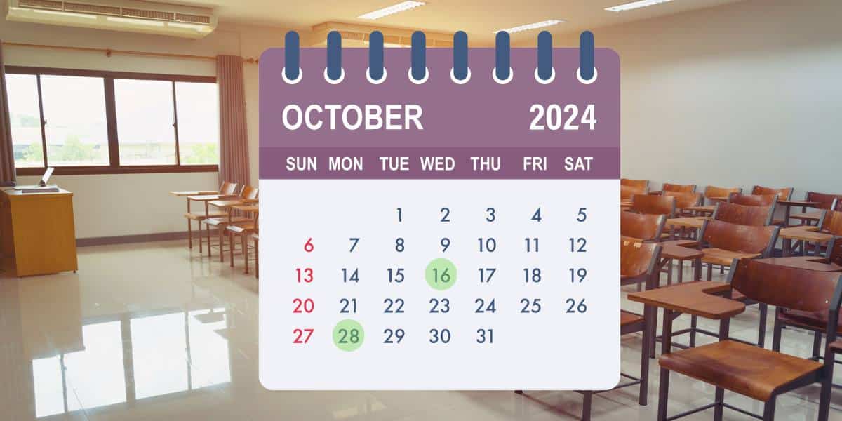 ปฏิทินเงินเดือนข้าราชการ เดือนตุลาคม 2567