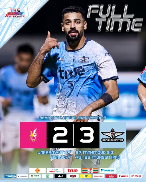 ผลฟุตบอล รีโว่ ไทยลีก หนองบัว พิชญ แบงค็อก