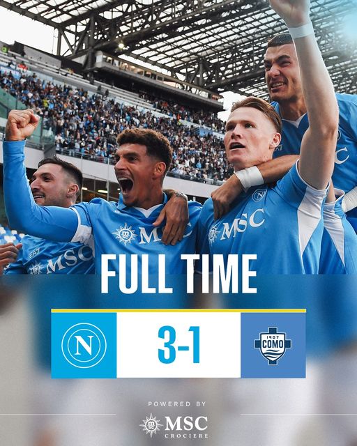 ผลบอลเมื่อคืนนี้ กัลโช่ นาโปลี โคโม่