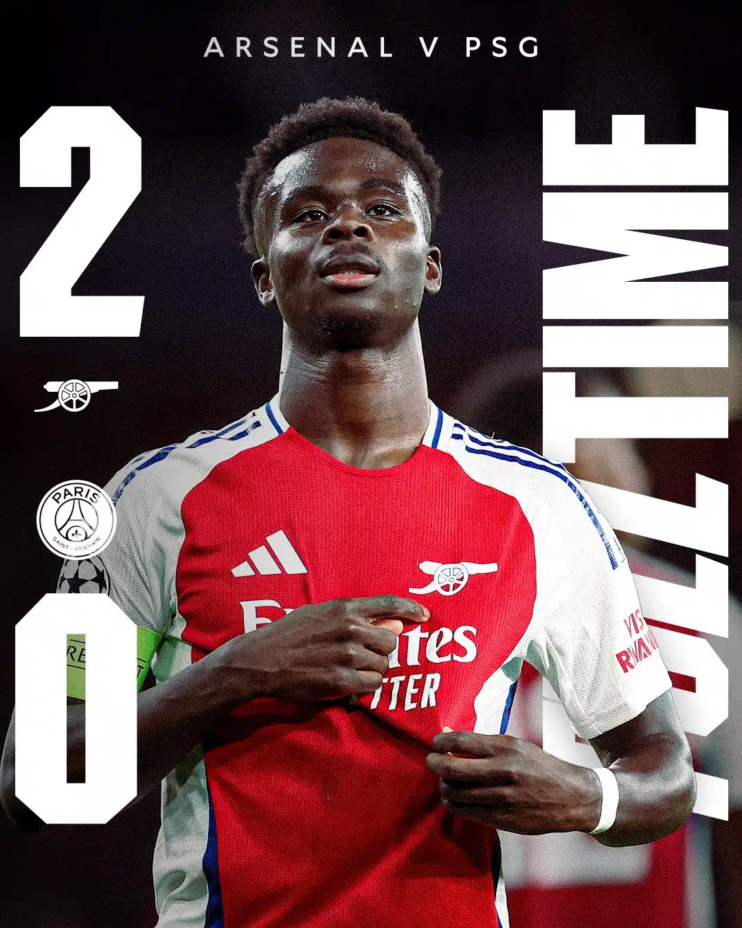 ผลบอลเมื่อคืนนี้ ยูฟ่า แชมเปี้ยนส์ลีก อาร์เซนอล เปแอสเช