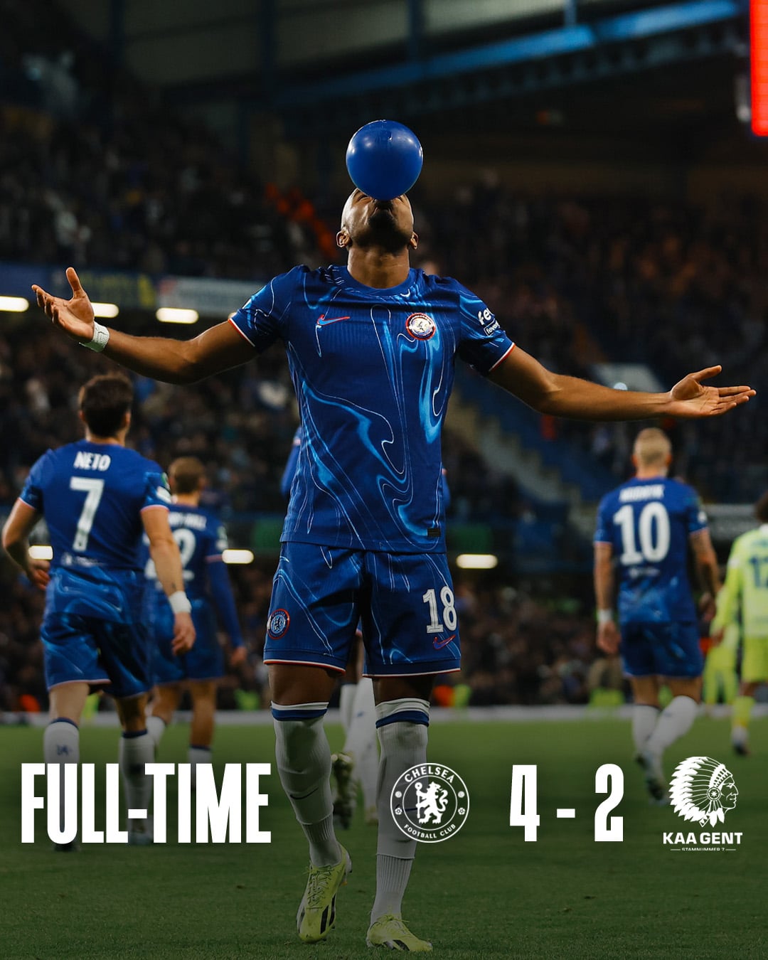 ผลบอลเมื่อคืนนี้ คอนเฟอเรนซ์ ลีก เชลซี เก้นท์