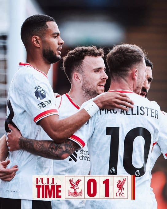 ผลบอลล่าสุด พรีเมียร์ลีก พาเลซ ลิเวอร์พูล