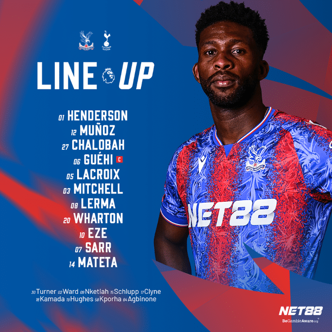 11 ตัวจริง คริสตัล พาเลซ สเปอร์ส