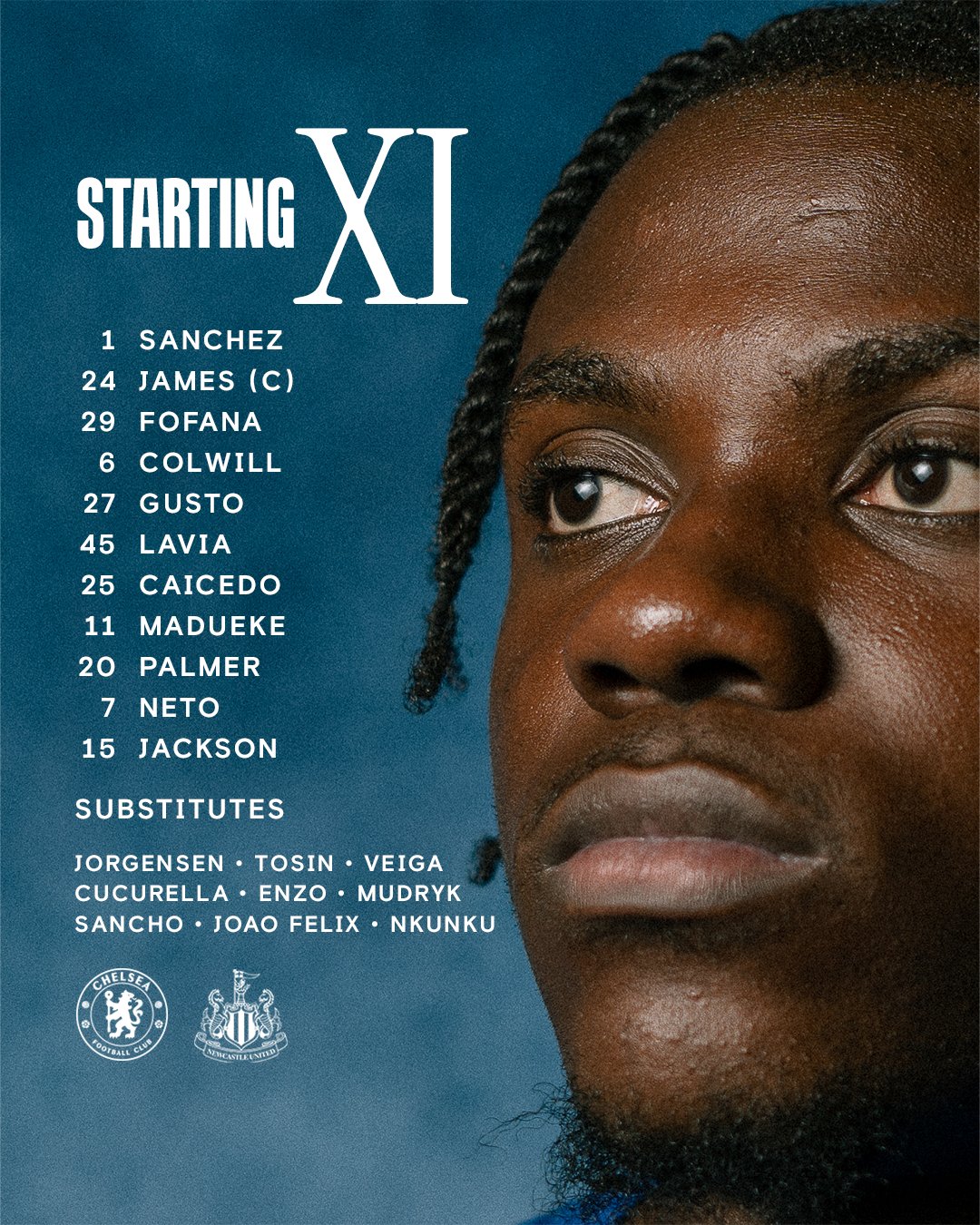 11 ตัวจริง เชลซี นิวคาสเซิ่ล