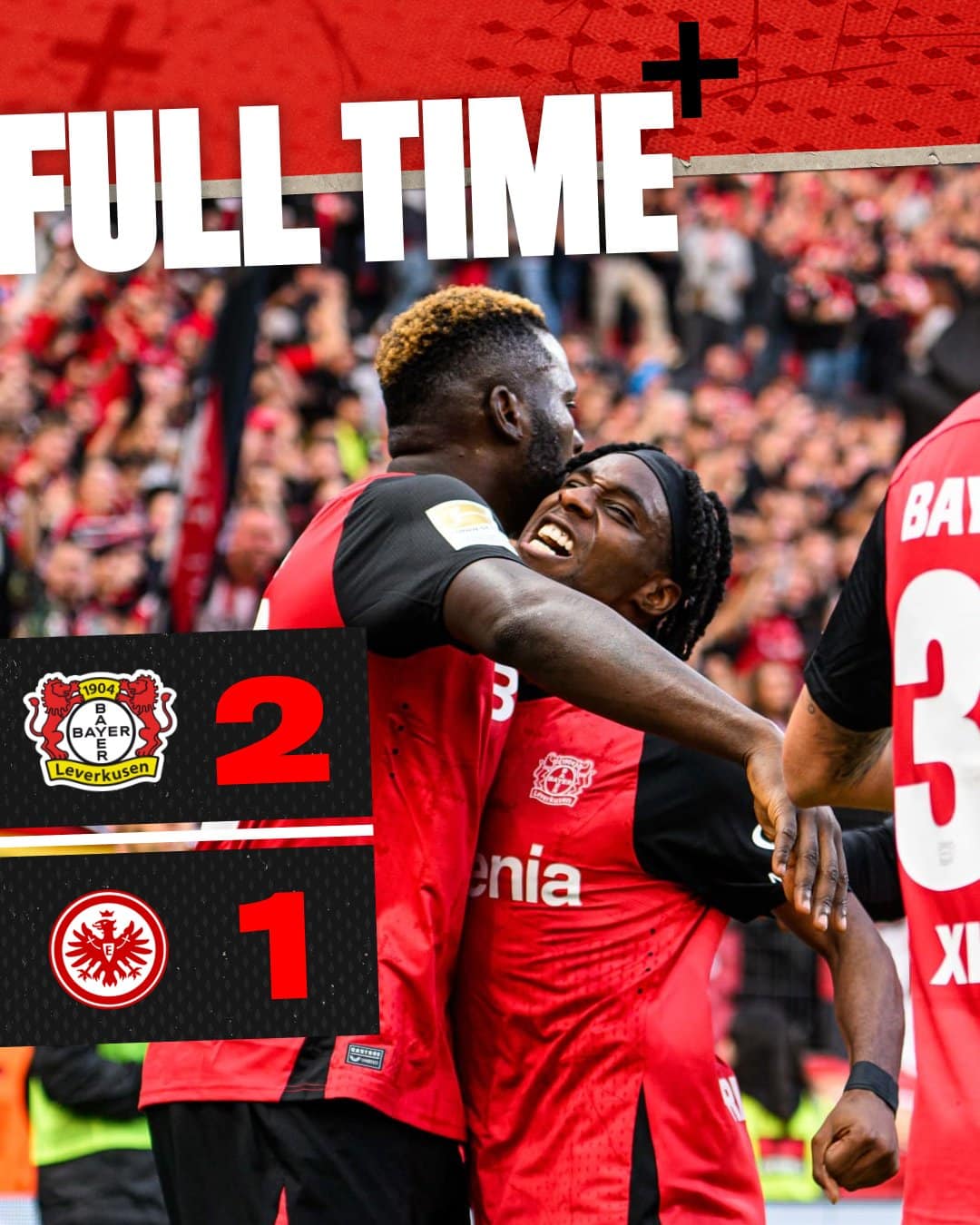 ผลบอลเมื่อคืนนี้ บุนเดสลีกา เลเวอร์คูเซ่น แฟร้งค์เฟิร์ต